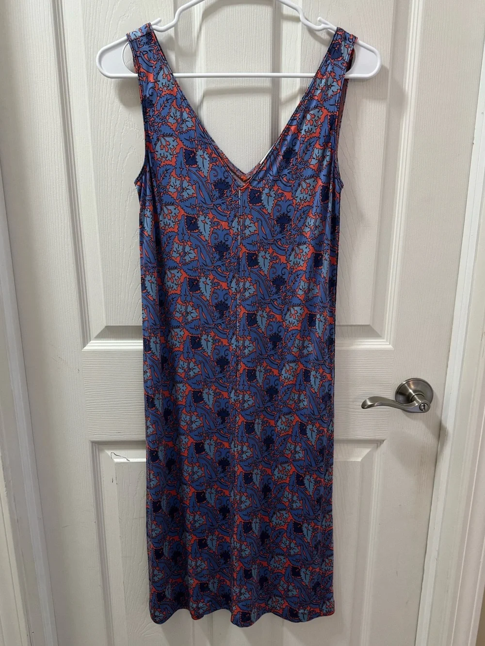 Tory Burch Sandy Silk Jersey Dress Sea Coral Artemis Size XS